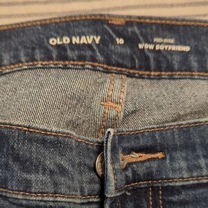 Old Navy Women's Relaxed Mid-Rise Jeans - Dark Blue.  2 For $10